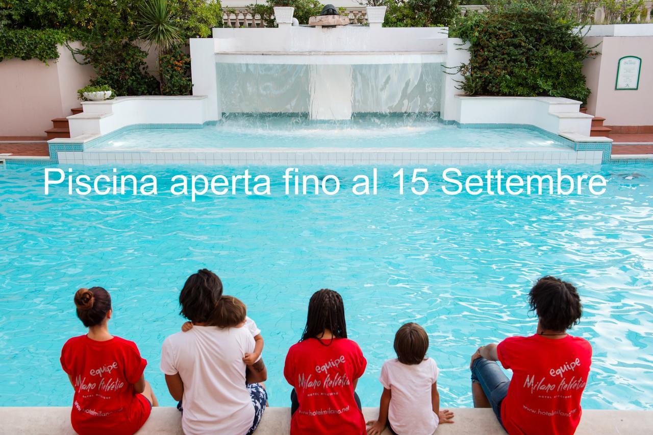 Hotel Milano Helvetia - In Centro Con Piscina Riccione Exterior foto